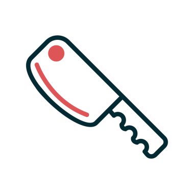 Yiyecek ve içecek ikonunun vektör illüstrasyonu