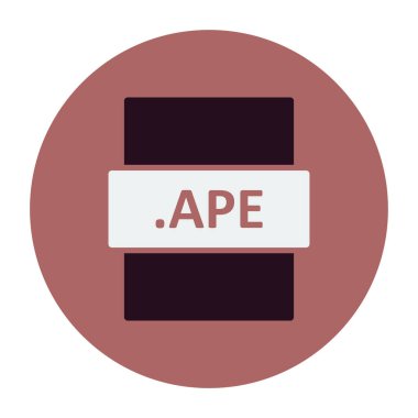 APE dosya biçimi vektör illüstrasyonu