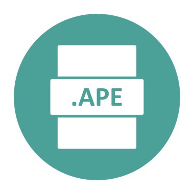 APE dosya biçimi vektör illüstrasyonu