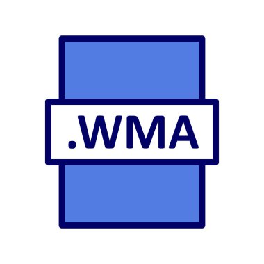 wma dosya biçimi vektör illüstrasyonu