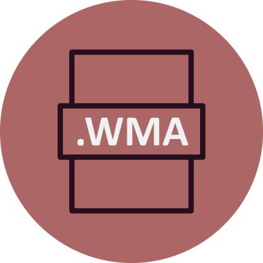 wma dosya biçimi vektör illüstrasyonu
