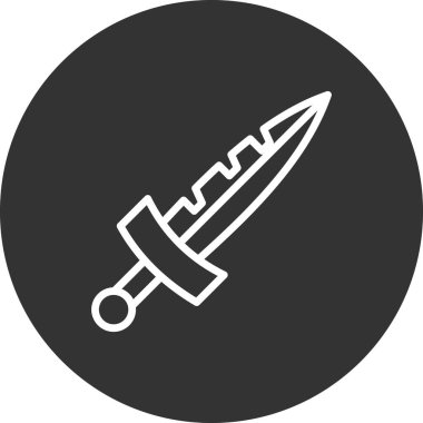 bıçak simgesi vektör illüstrasyonu