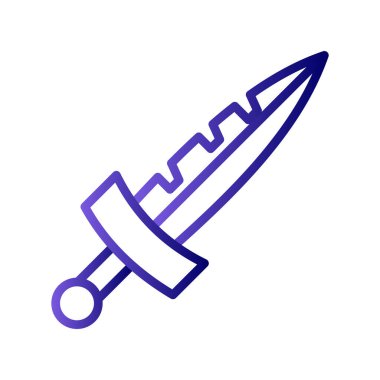 kılıç simgesi vektör illüstrasyonu