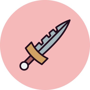 bıçak simgesi vektör illüstrasyonu