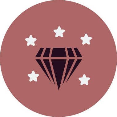 Elmas simgesinin vektör illüstrasyonu