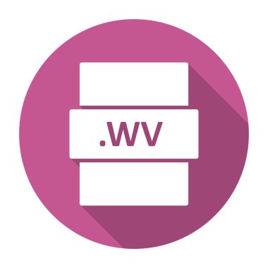 WV dosya biçimi vektör illüstrasyonu