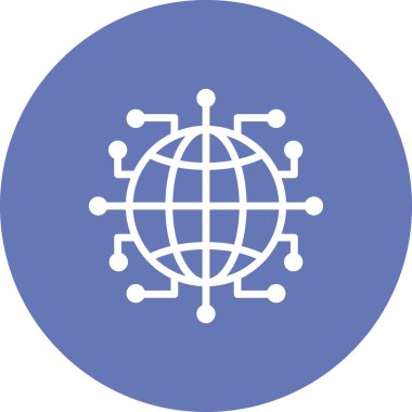 küresel ağ, teknoloji, internet, web simgesi çizimi