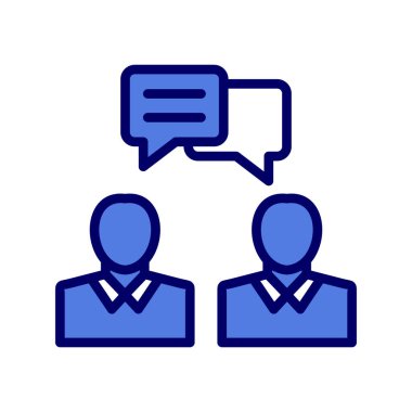 Sohbet simgesi vektör illüstrasyonu