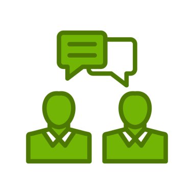 Sohbet simgesi vektör illüstrasyonu