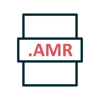 AMR dosya biçimi vektör illüstrasyonu