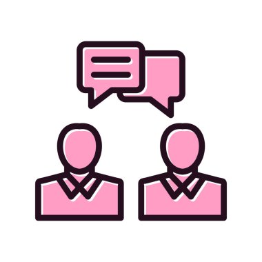 Sohbet simgesi vektör illüstrasyonu