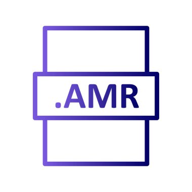 AMR dosya biçimi vektör illüstrasyonu