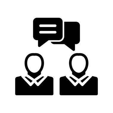 sohbet vektörü renk simgesi