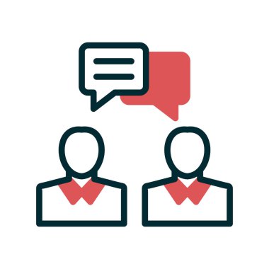 Sohbet simgesi vektör illüstrasyonu