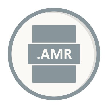 AMR dosya biçimi vektör illüstrasyonu