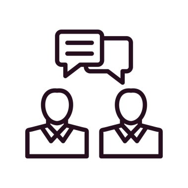 Sohbet simgesi vektörü beyaz arkaplanda izole edildi, konuşma balonu şeffaf işaret