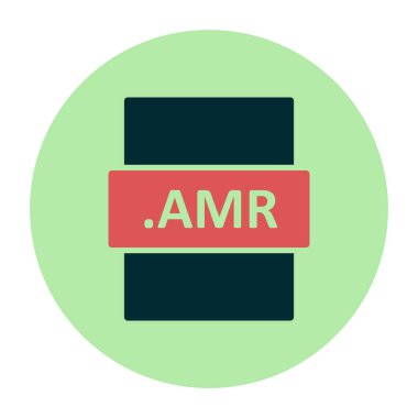 AMR dosya biçimi vektör illüstrasyonu