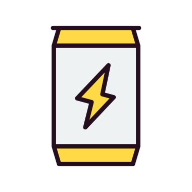 Yiyecek ve içecek ikonunun vektör illüstrasyonu