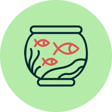 Balık. Web simgesi basit illüstrasyon