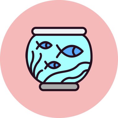 Balık. Web simgesi basit illüstrasyon