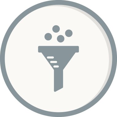 vektör huni simgesi illüstrasyonu