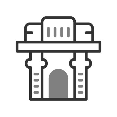 Yapı simgesinin vektör illüstrasyonu