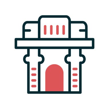 Yapı simgesinin vektör illüstrasyonu