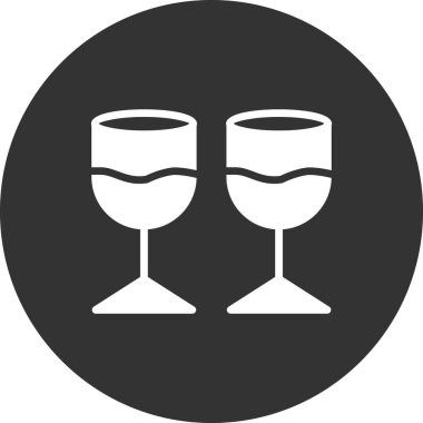 gözlük simgesi, vektör illüstrasyonu