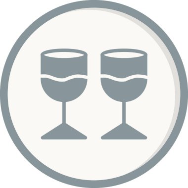 gözlük simgesi, vektör illüstrasyonu