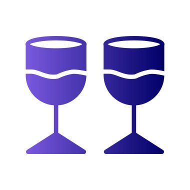 gözlük simgesi, vektör illüstrasyonu