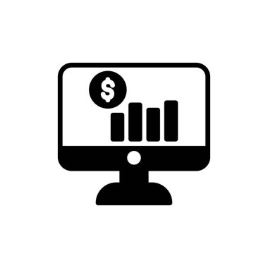 iş ve finans ikonu vektör illüstrasyonu