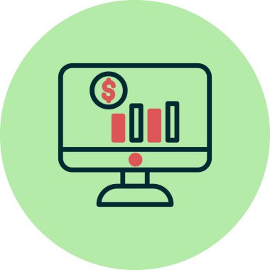 seo modern simgesinin vektör illüstrasyonu