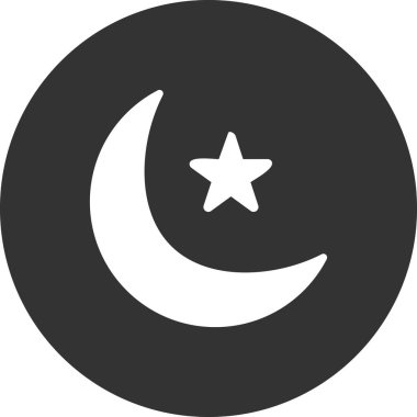 Ay simgesi, vektör illüstrasyonu