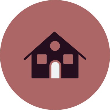 Ev simgesi, modern vektör illüstrasyon tasarımı