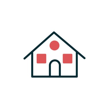 Ev simgesi, modern vektör illüstrasyon tasarımı