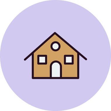 Ev simgesi, modern vektör illüstrasyon tasarımı