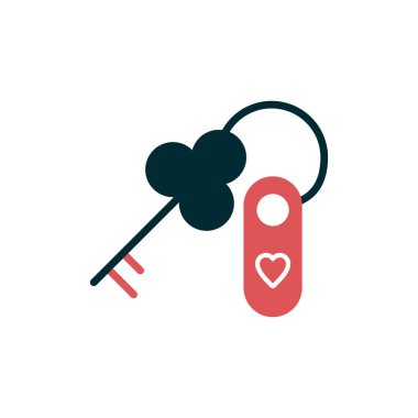 Kalp ikonu vektör illüstrasyonu