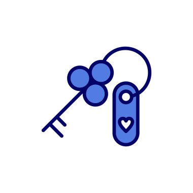 Anahtar simgesi vektör illüstrasyonu