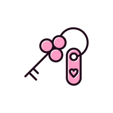 Anahtar simgesi vektör illüstrasyonu