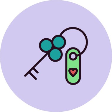 Modern sevgililer günü simgesinin vektör illüstrasyonu