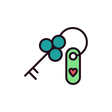 Anahtar simgesi vektör illüstrasyonu