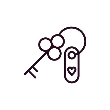 Anahtar simgesi vektör illüstrasyonu