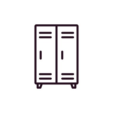 Çekmeceler simgesinin vektör illüstrasyonu