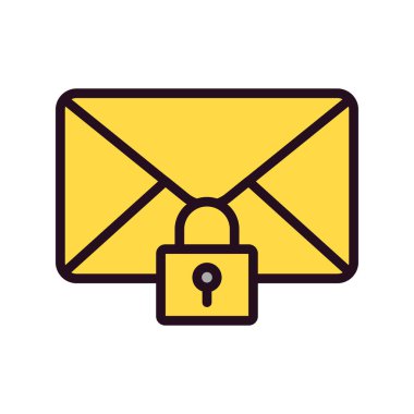 e- posta iletisi ikonu vektör illüstrasyon grafik tasarımı