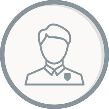 Man avatar vektör simgesi modern basit tasarım