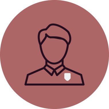 kullanıcı. Web simgesi basit illüstrasyon