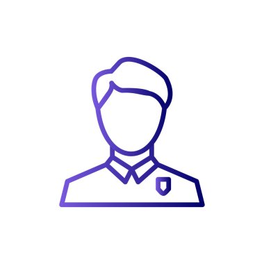 erkek doktor ikon vektör illüstrasyonu