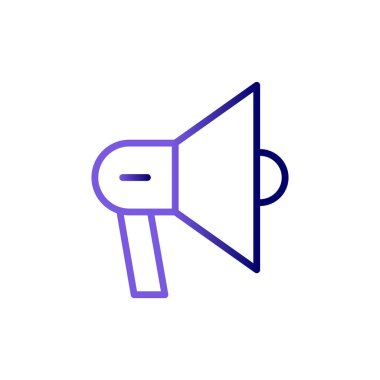 Megafon satırı simgesi, vektör çizim