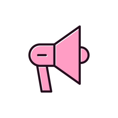 Megafon ikonu vektör illüstrasyonu