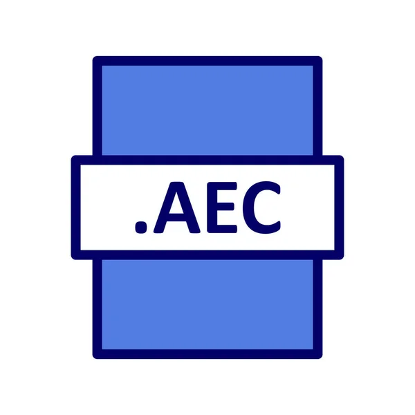 Aec Formato Archivo Vector Illustration — Vector de stock